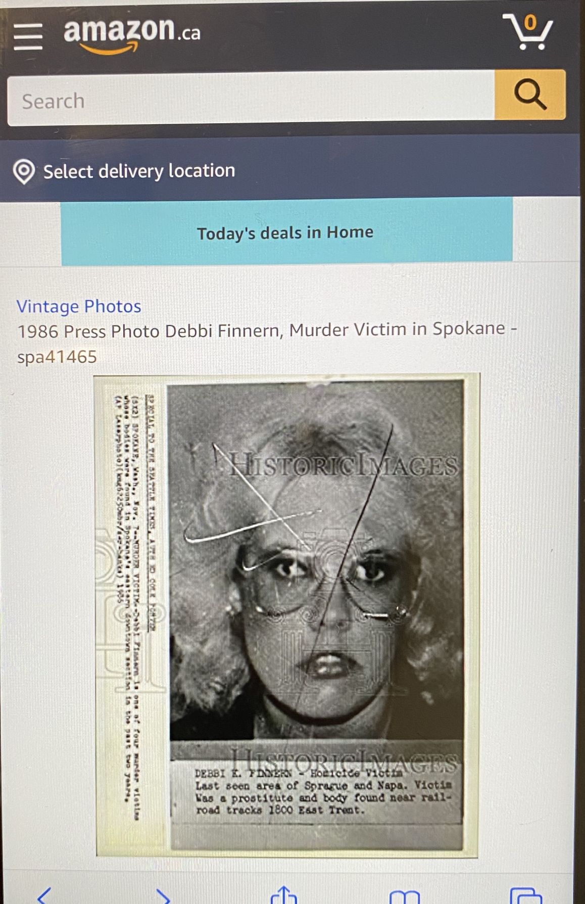Family of Spokane cold case victim upset over Amazon listing